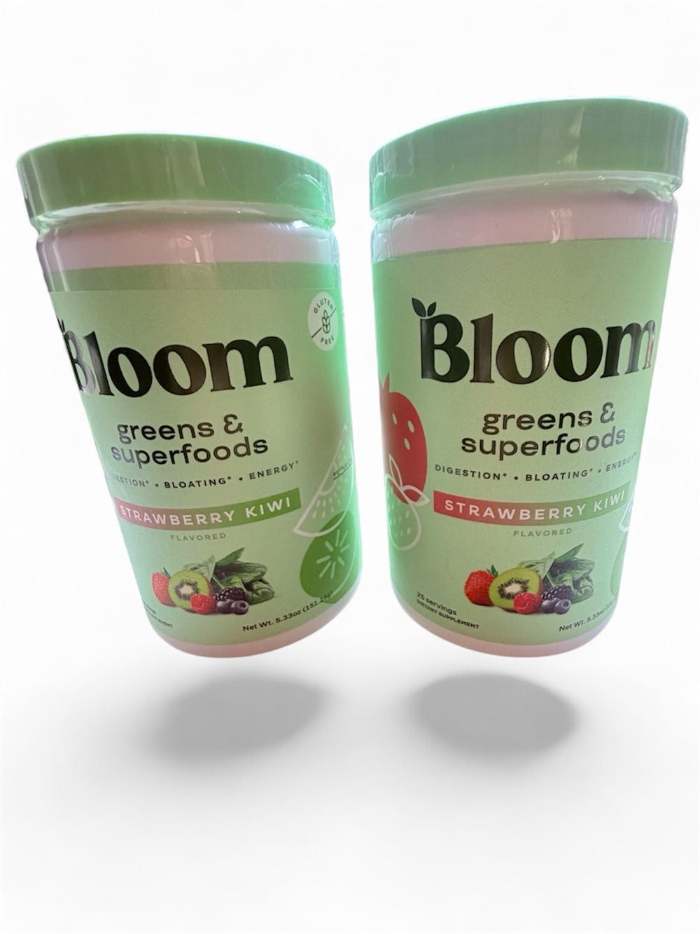 Bloom Nutrition Greens & Superfoods Strawberry Kiwi 25 servings NWT Sealed